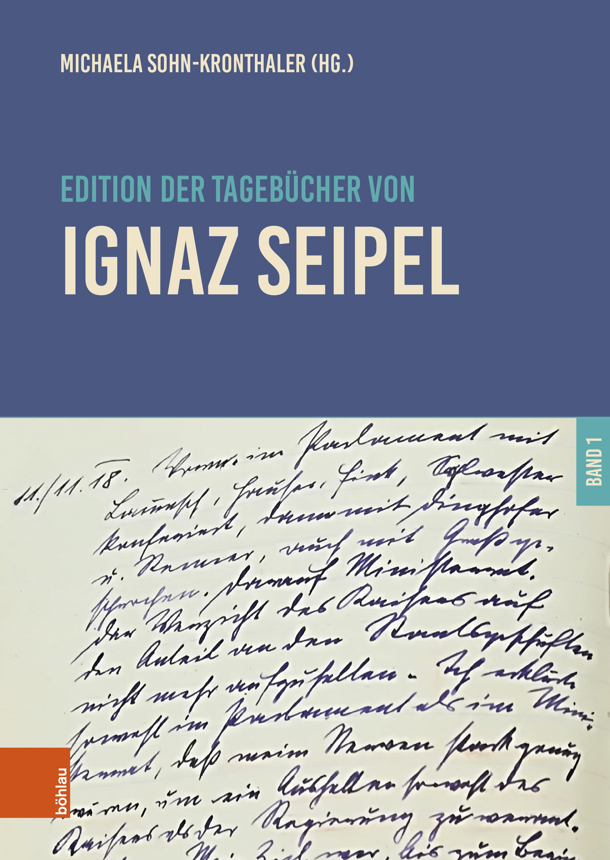 Book cover: Edition der Tagebücher von Ignaz Seipel
