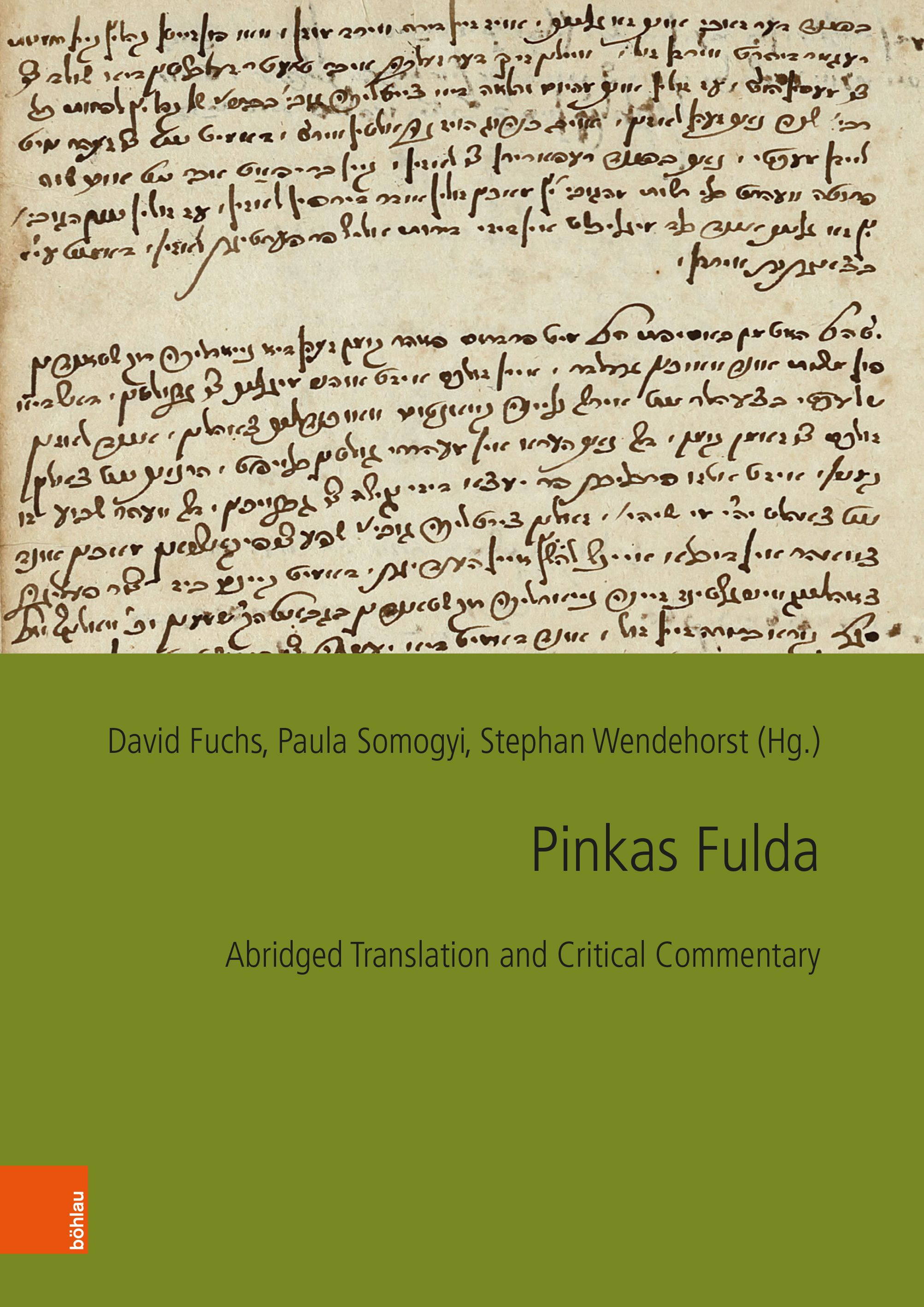 Book cover: Pinkas Fulda