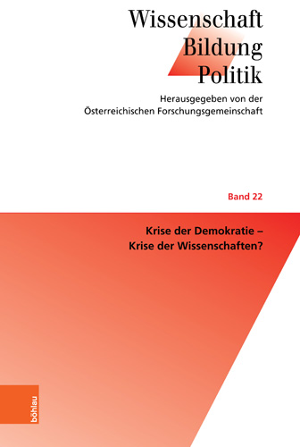 Book cover: Krise der Demokratie – Krise der Wissenschaften?