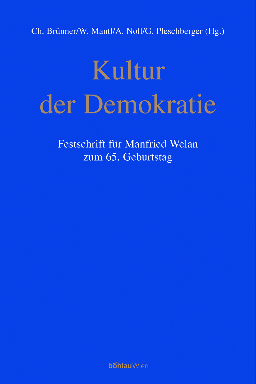 Book cover: Kultur der Demokratie
