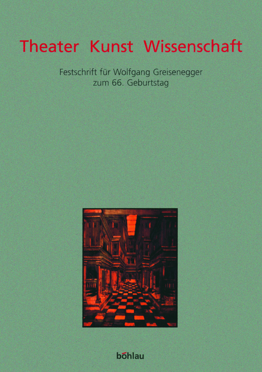 Book cover: Theater Kunst Wissenschaft