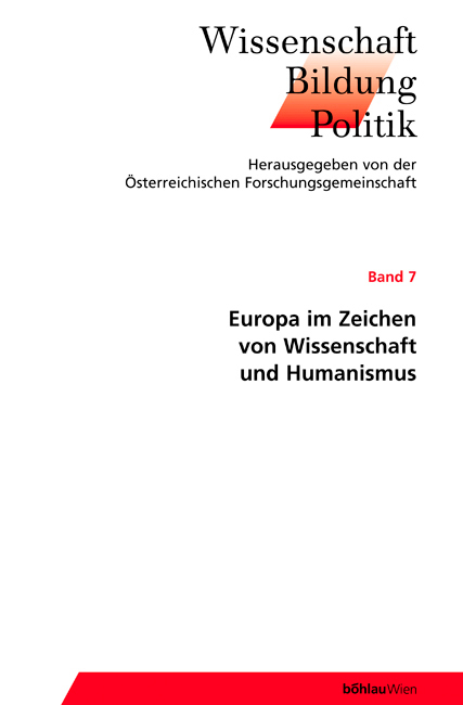 Book cover: Europa im Zeichen von Wissenschaft und Humanismus