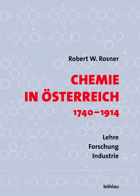 Book cover: Chemie in Österreich 1740-1914