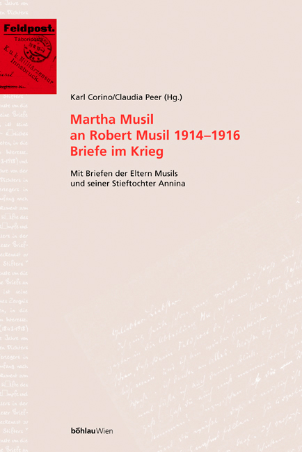 Book cover: Martha Musil an Robert Musil 1914-1916