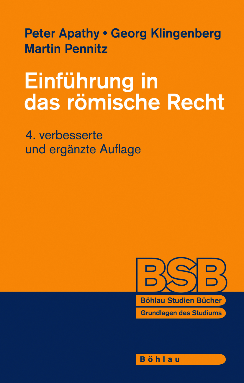 Book cover: Einführung in das römische Recht