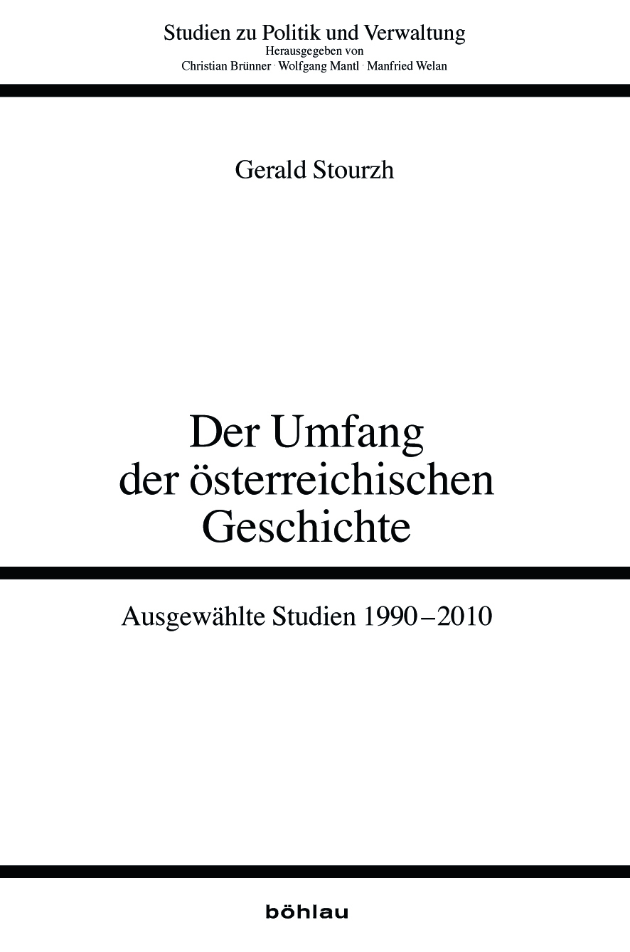 Book cover: Der Umfang der österreichischen Geschichte