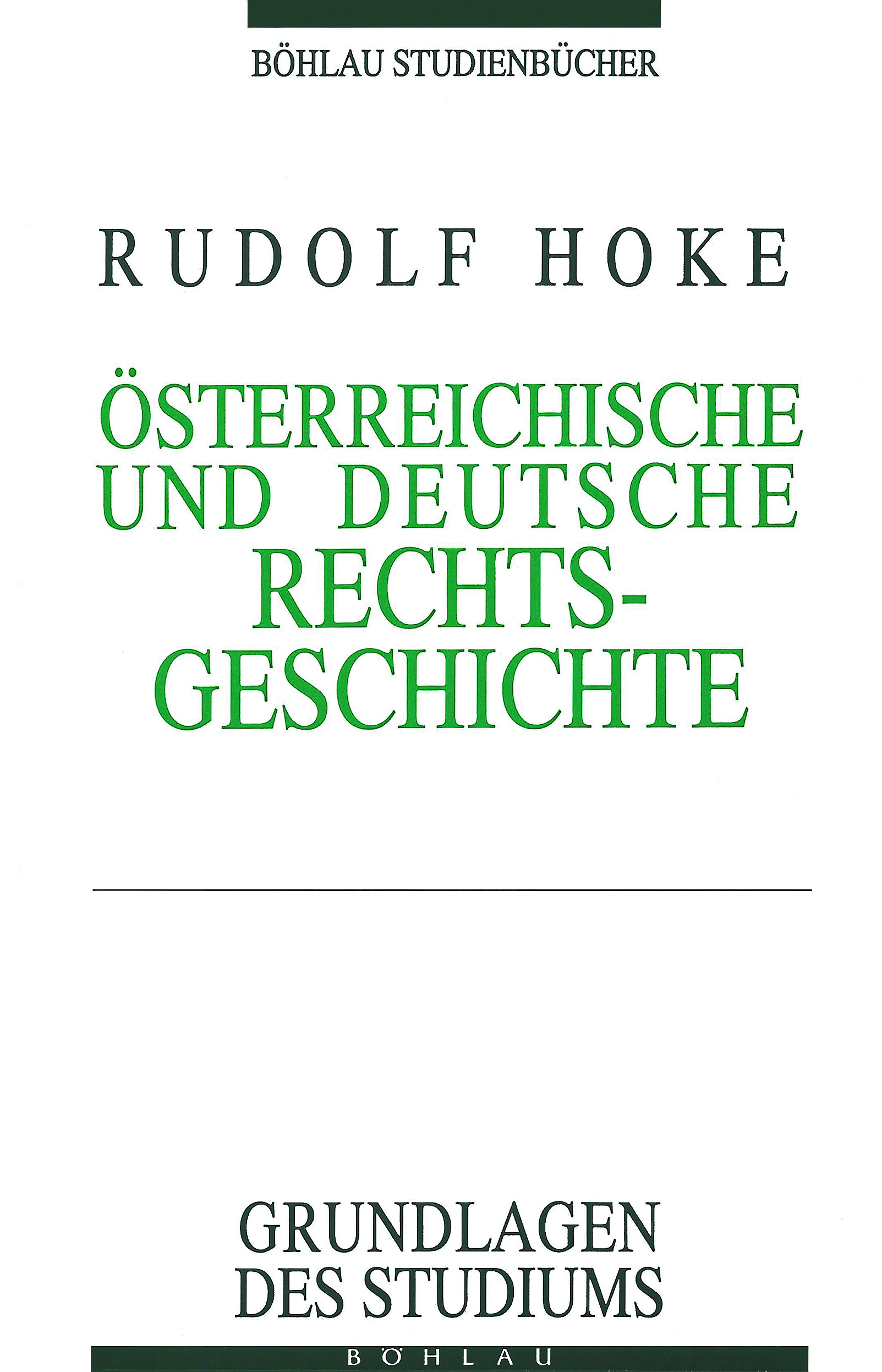 Book cover: Österreichische und Deutsche Rechtsgeschichte