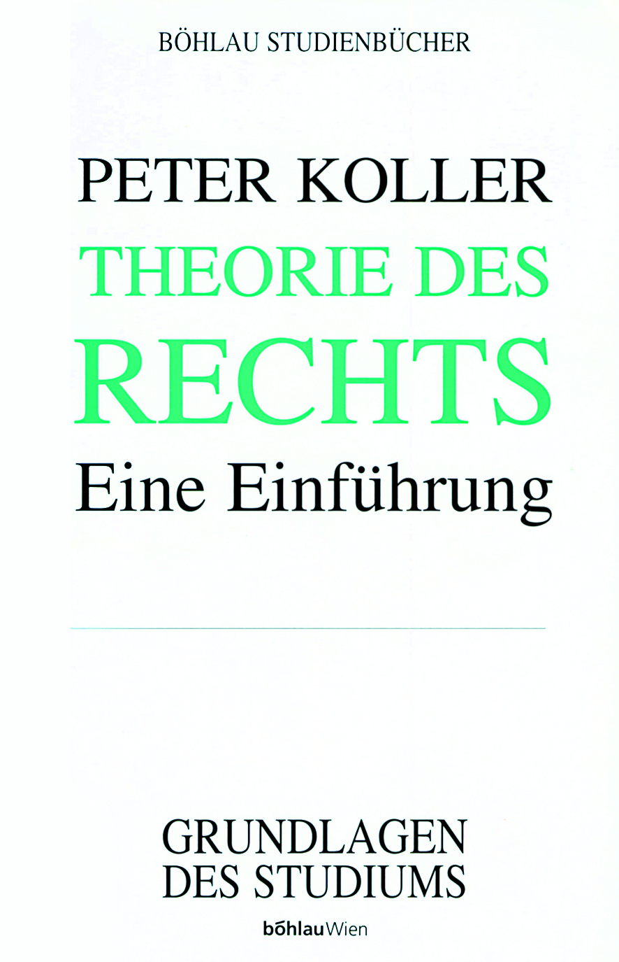 Book cover: Theorie des Rechts