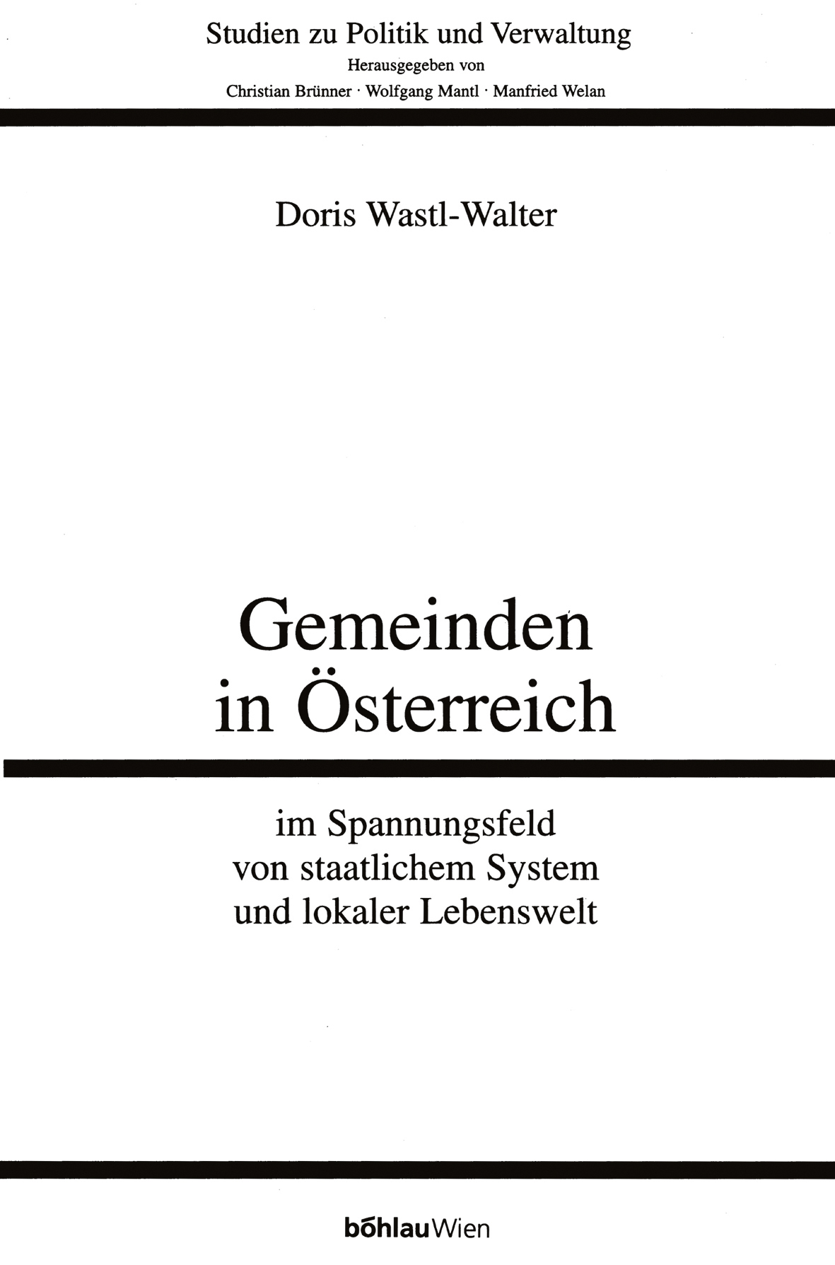 Book cover: Gemeinden in Österreich