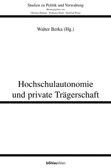 Book cover: Autonomie im Bildungswesen