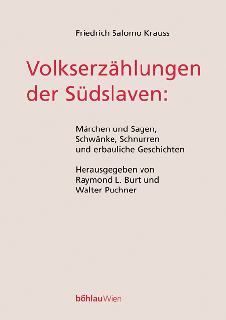 Book cover: Volkserzählungen der Südslaven: