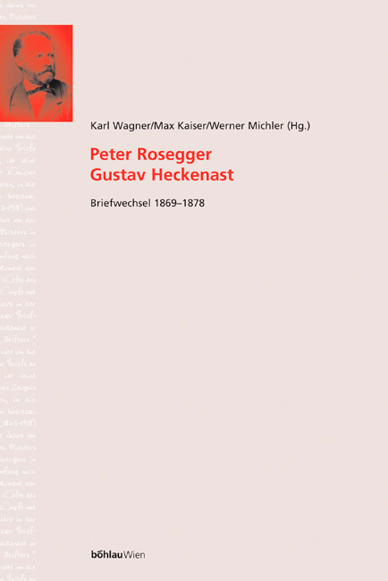 Book cover: Peter Rosegger – Gustav Heckenast
