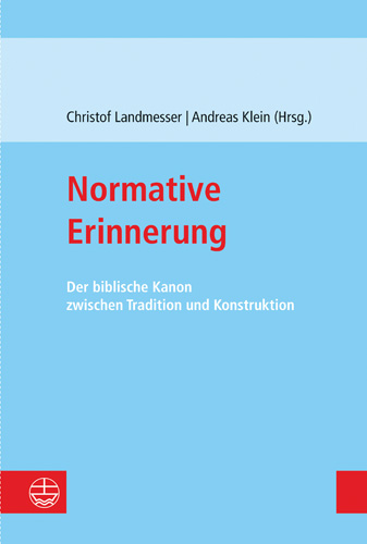 Book cover: Normative Erinnerung
