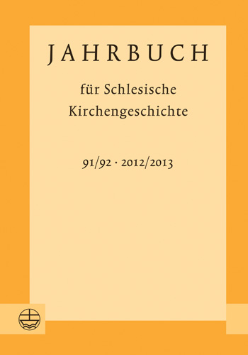 Book cover: Jahrbuch fur Schlesische Kirchengeschichte