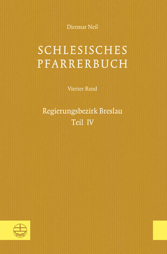 Book cover: Schlesisches Pfarrerbuch