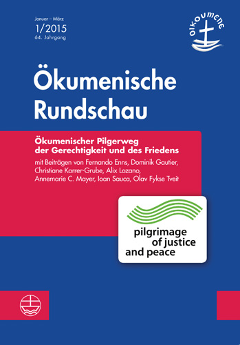 Book cover: Okumenische Pilgerreise der Gerechtigkeit und des Friedens