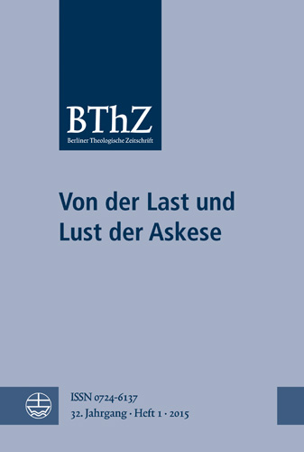 Book cover: Von der Last und Lust der Askese