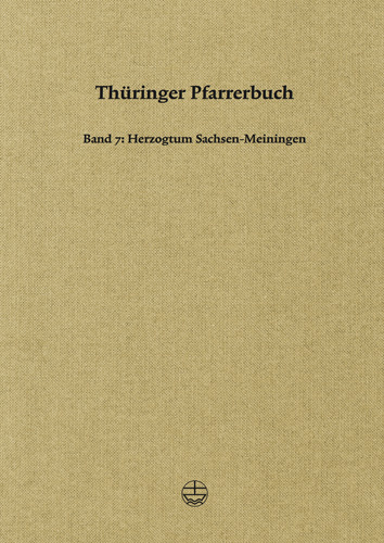 Book cover: Thuringer Pfarrerbuch