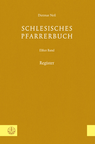 Book cover: Schlesisches Pfarrerbuch