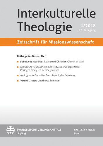 Book cover: Interkulturelle Theologie