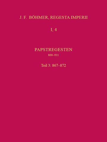 Book cover: Die Regesten des Kaiserreichs unter den Karolingern 751-918 (926/962)