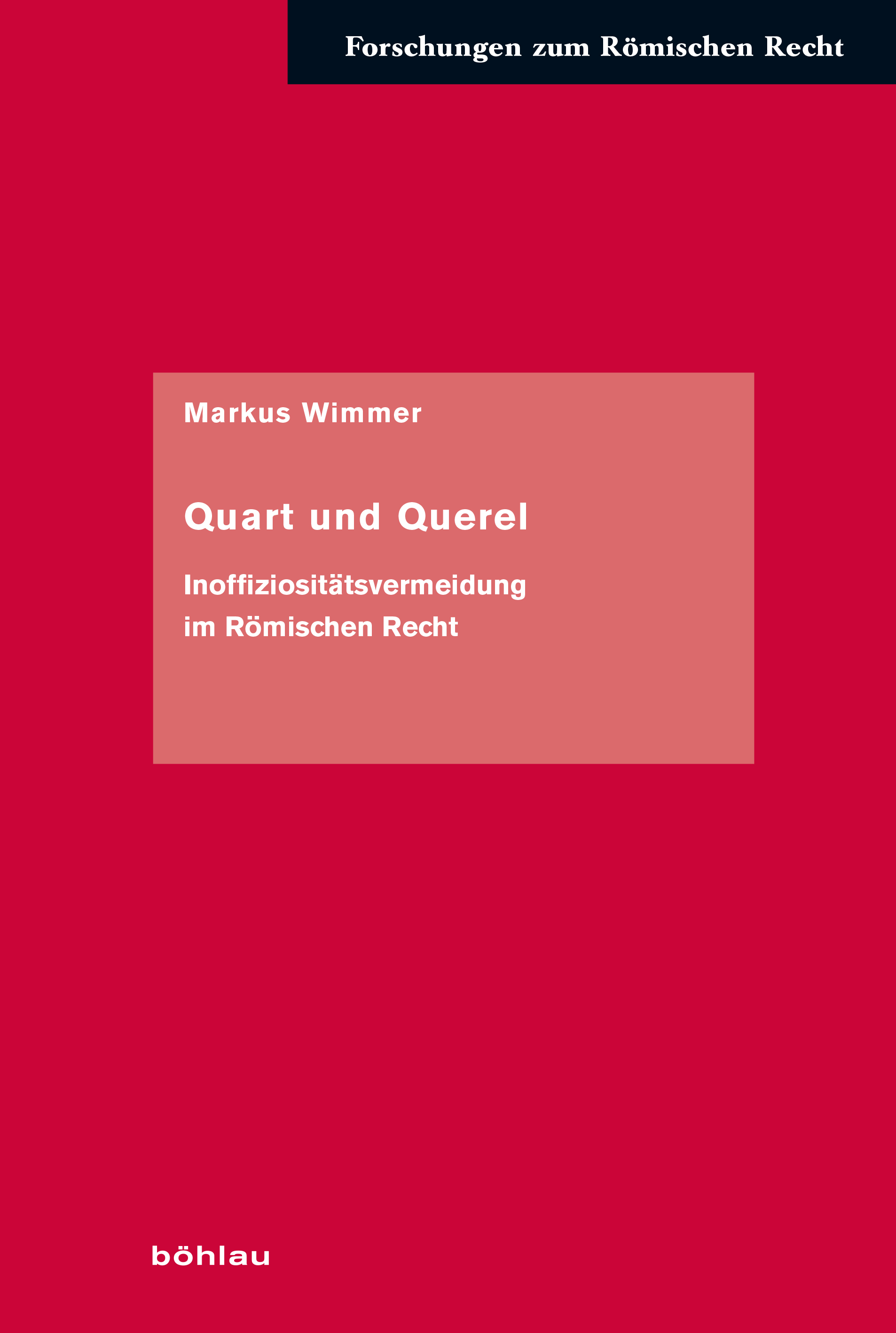 Book cover: Quart und Querel