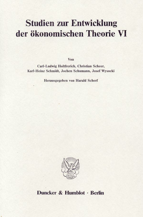 Book cover: Deutsche Nationalökonomie im 19. Jahrhundert.