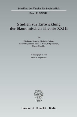 Book cover: Ökonomie und Technik.