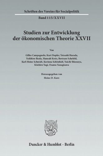 Book cover: Der Einfluss deutschsprachigen wirtschaftswissenschaftlichen Denkens in Japan.