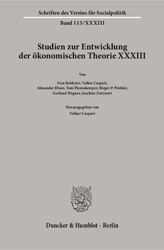 Book cover: Kontinuität und Wandel in der Institutionenökonomie.