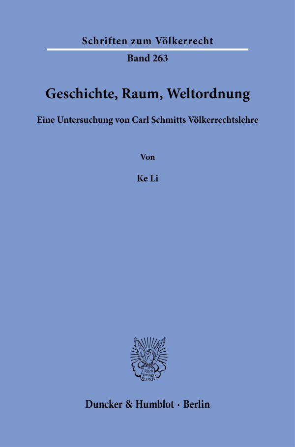 Book cover: Geschichte, Raum, Weltordnung