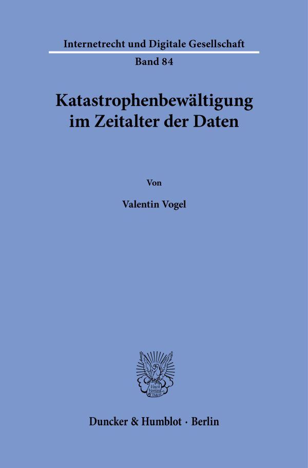 Book cover: Katastrophenbewältigung im Zeitalter der Daten