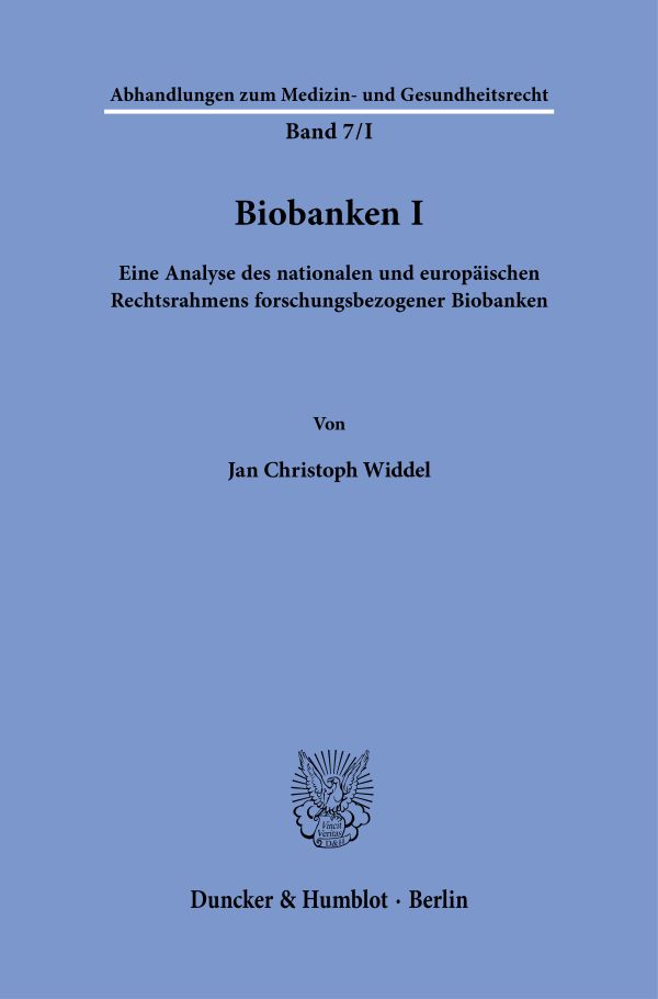 Book cover: Biobanken I