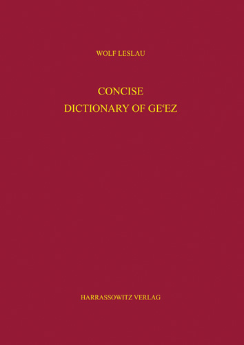 Book cover: Concise Dictionary of Ge’ez