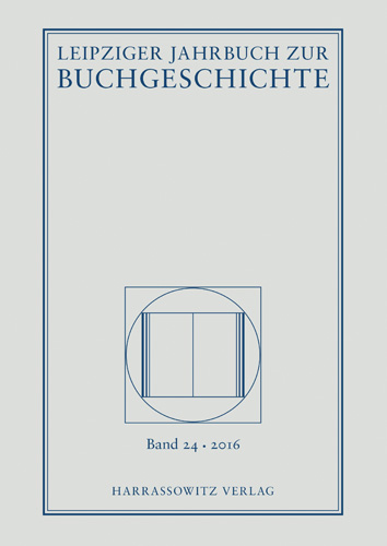 Book cover: Leipziger Jahrbuch zur Buchgeschichte 24 (2016)