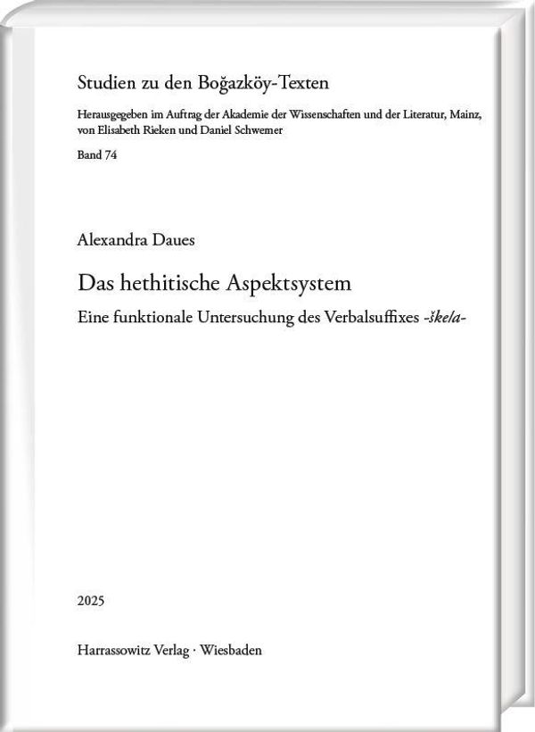 Book cover: Das hethitische Aspektsystem