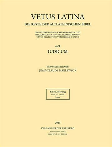 Book cover: Vetus Latina – Iudicum