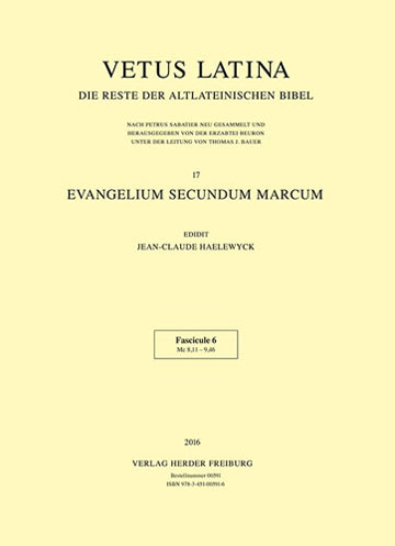 Book cover: Evangelium secundum Marcum