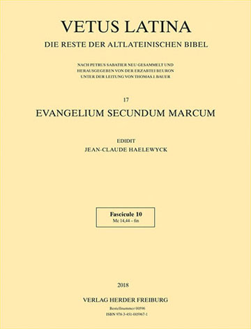 Book cover: Evangelium secundum Marcum
