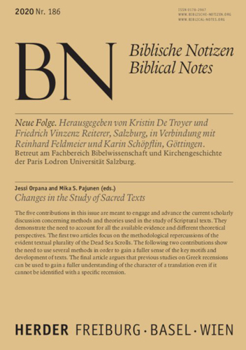 Book cover: Changes in the Study of Sacred Texts
