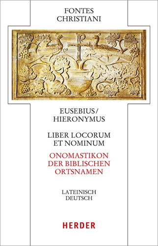 Book cover: Liber locorum et nominum – Onomastikon der biblischen Ortsnamen