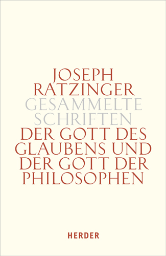 Book cover: Der Gott des Glaubens und der Gott der Philosophen