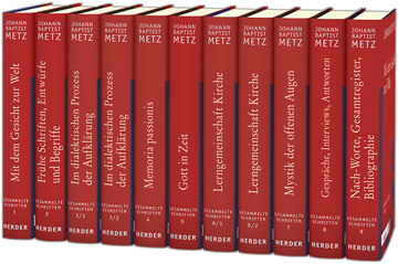 Book cover: Johann Baptist Metz Gesammelte Schriften