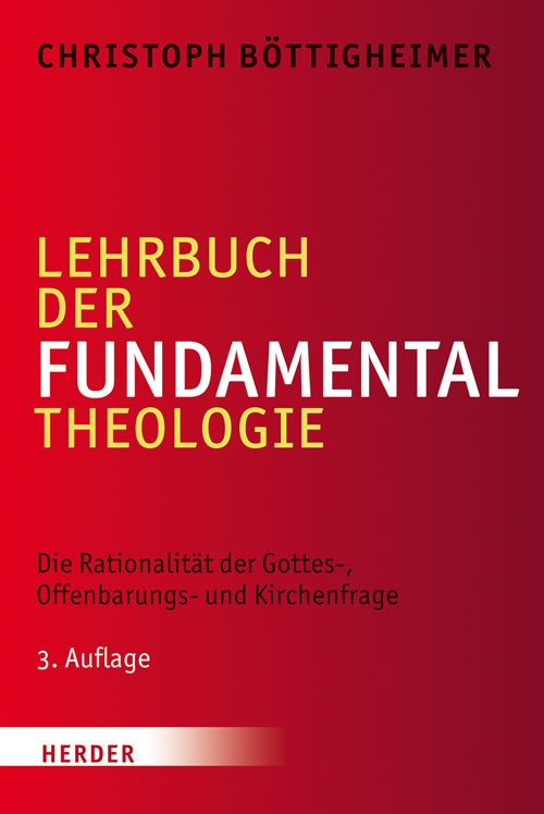 Book cover: Lehrbuch der Fundamentaltheologie