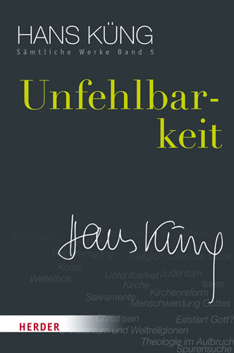 Book cover: Unfehlbarkeit