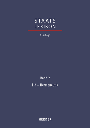 Book cover: Staatslexikon