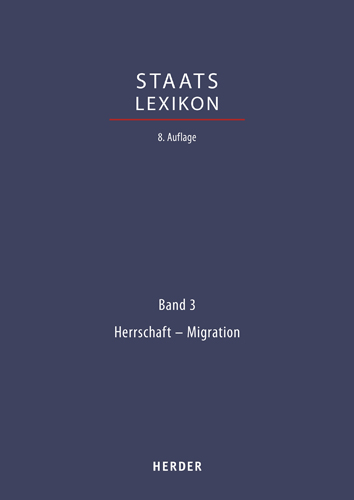 Book cover: Staatslexikon
