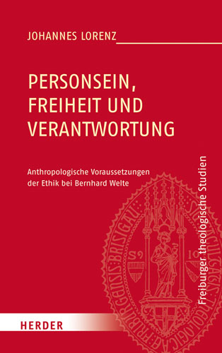 Book cover: Personsein, Freiheit und Verantwortung