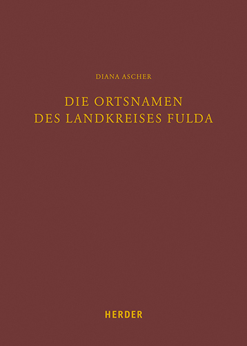 Book cover: Die Ortsnamen des Landkreises Fulda