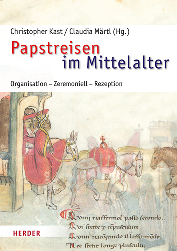 Book cover: Papstreisen im Mittelalter
